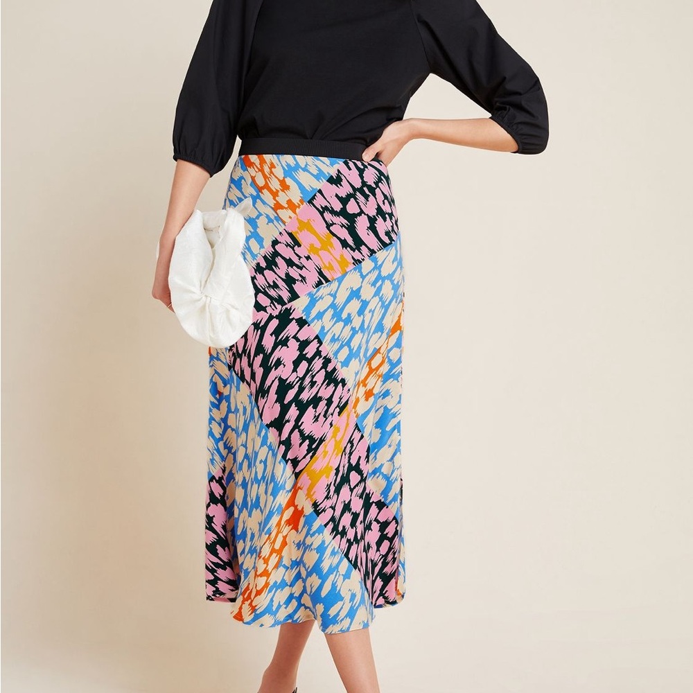 Anthropologie / Corey Lynn Calter - Colorful Abstract Women's Skirt XL / 1X